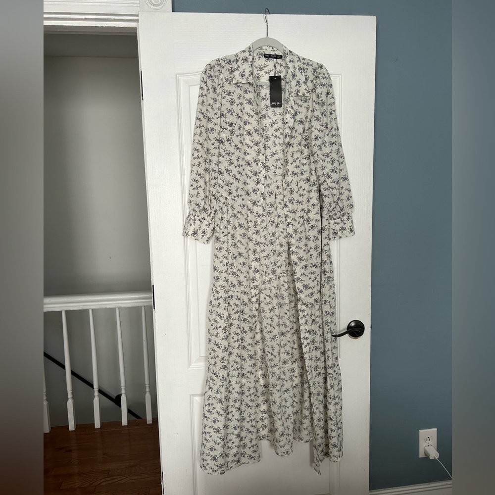 NWT Nasty Gal button front Maxi Dress